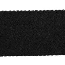 Black Polyester Rubber Woven Elastic 2" Style 175