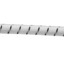 White/Blue Polypropylene Braided Elastic Cord 1/4" Style M-4