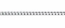 White/Blk Polypropylene Braided Elastic Cord 5/16" Style 4002